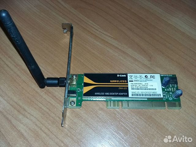 Беспроводной Pci-адаптер D-link DWA 520