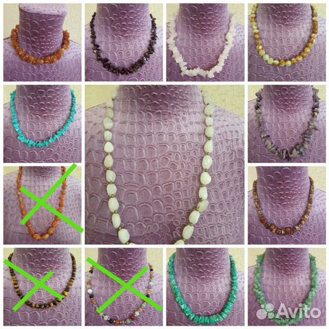 Ожерелье из натурального камня