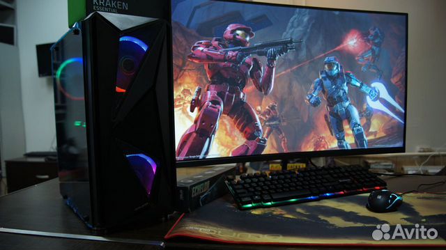 Игровой Ryzen 5 2600 GTX 1080ti 11gb 16 GB SSD 24