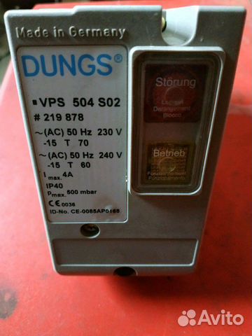 Блок контроля герметичности Dungs VPS 504 S02 нов Блок контроля герметичности Dungs VPS 504 S02 нов