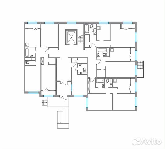 1-к квартира, 37.7 м², 1/9 эт.