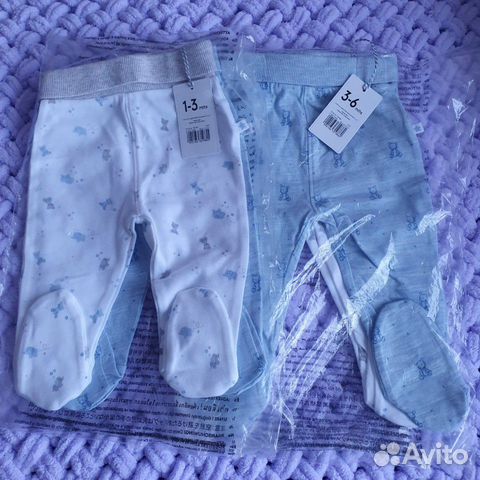 Штанишки ползунки новые Mothercare 1-3, 3-6 мес Штанишки ползунки новые Mothercare 1-3, 3-6 мес