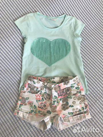 Шорты + футболка H&M состояние новых