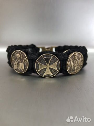 Браслет ручной работы с 3 мя вставками