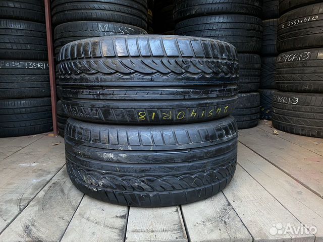 Шины Б/У 245/40R19 Dunlop пара