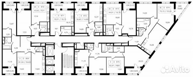 1-к квартира, 36.8 м², 19/21 эт.