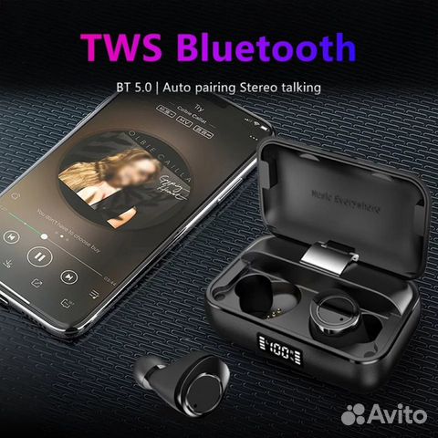 Новые Bluetooth наушники с power bank Новые Bluetooth наушники с power bank