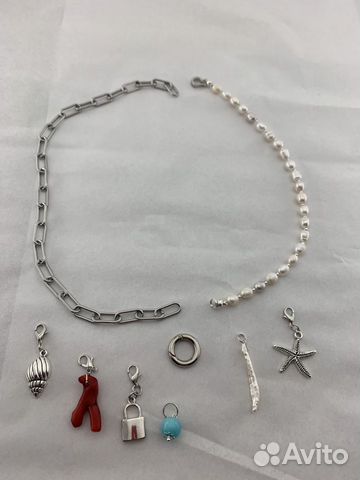 Колье трансформер натуральный жемчуг