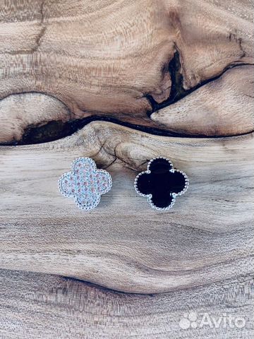 Серьги клевер Van Cleef Серьги клевер Van Cleef