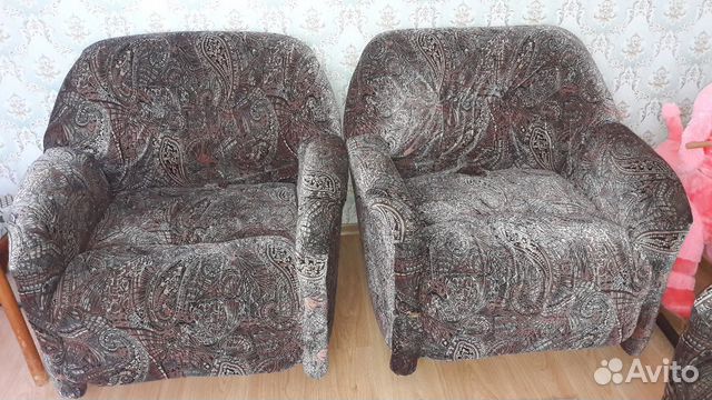 Диван-кровать и два кресла-кровати