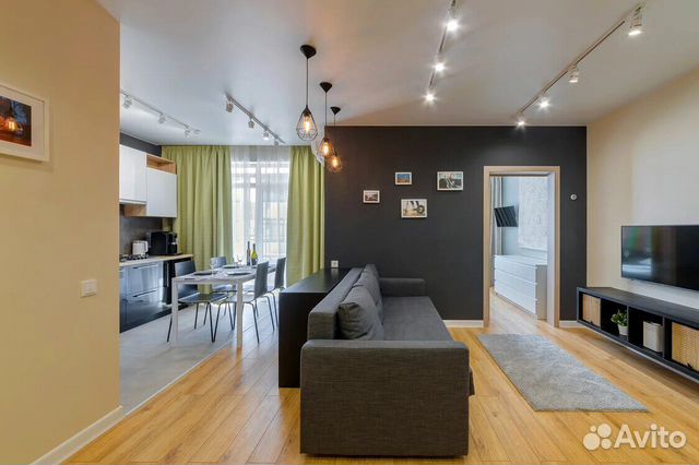 

Квартира-студия, 46 м², 1 кровать