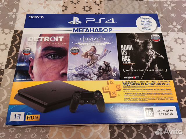 Sony Playstation 4 Slim 1Tb / Топ комплект / Чек Sony Playstation 4 Slim 1Tb / Топ комплект / Чек