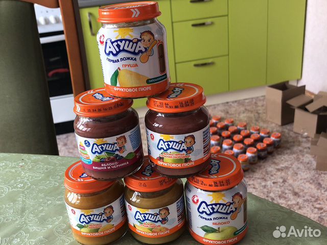 Фруктовое пюре агуша