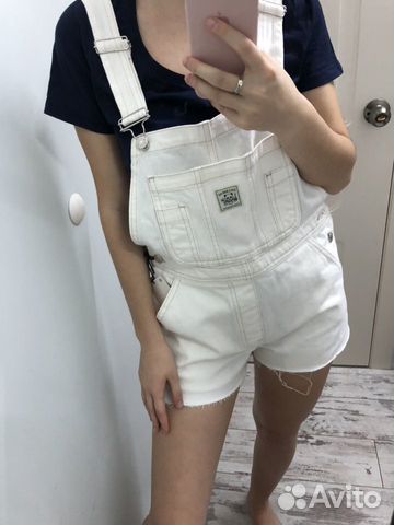 Комбинезон pull and bear новый джинсовый шорты юбк