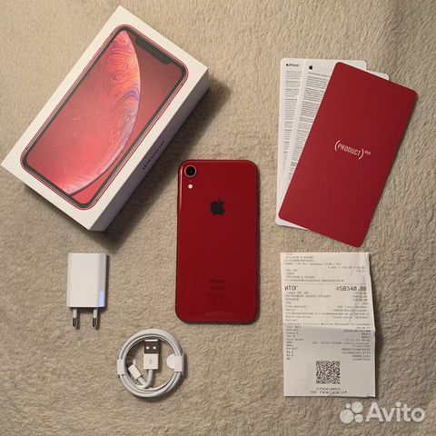 iPhone XR 64gb red (на гарантии)