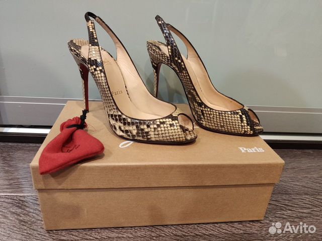 Туфли Christian Louboutin из кожи питона оригинал