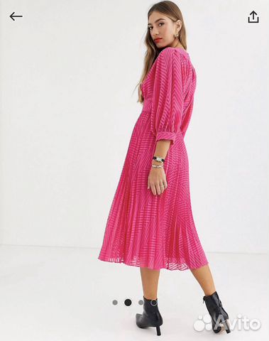 Платье ASOS Design 50 размер новое розовое фуксия Платье ASOS Design 50 размер новое розовое фуксия