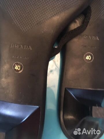 Шлепанцы на лето prada новые Италия натур