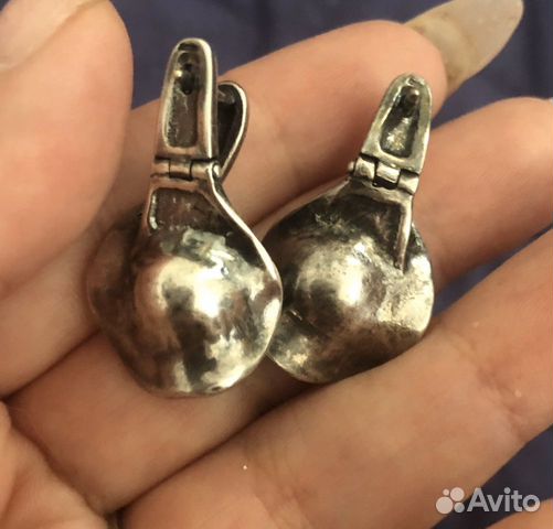 Серьги под серебро с жемчугом Серьги под серебро с жемчугом