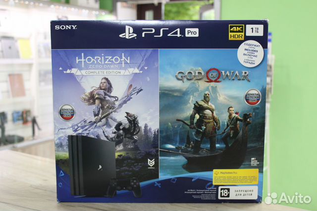 Sony PlayStation 4 Pro 1000gb + 2 Игры Sony PlayStation 4 Pro 1000gb + 2 Игры