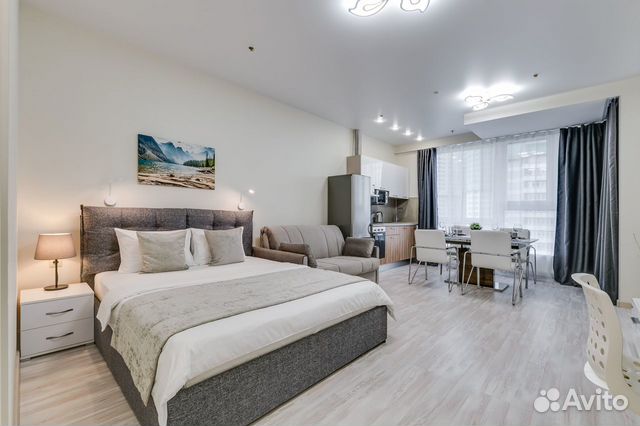 

Квартира-студия, 33 м², 2 кровати