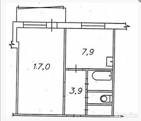 1-к квартира, 33 м², 7/10 эт.