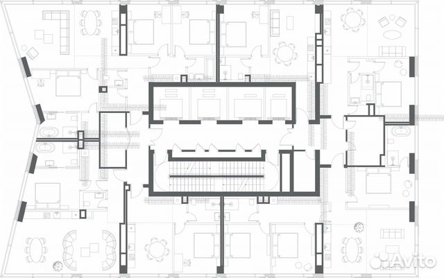 1-к квартира, 54.3 м², 47/65 эт. 1-к квартира, 54.3 м², 47/65 эт.