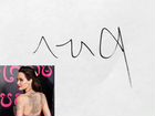 Автограф Анджелины Джоли