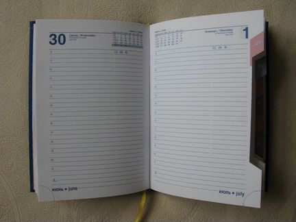 Новые ежедневники, датированные