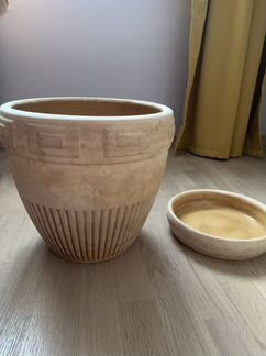 Кашпо керамическое, горшок под пальму 30 см