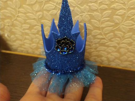 Синяя корона для девочки