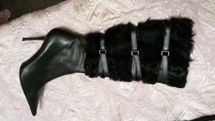 Сапоги кожаные