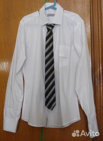 Рубашка подростковая новая белая