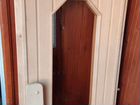 Дверь в бану, сауну деревянная - липа (с окном)