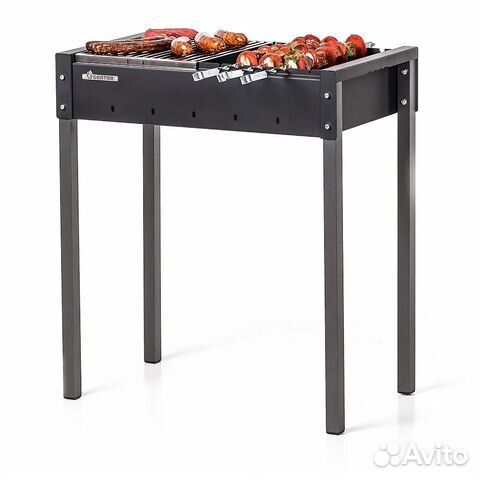 Стационарный мангал, ширина 60 см