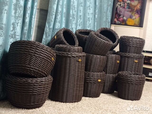 Кашпо горшок для цветов корзина плетёная корзины