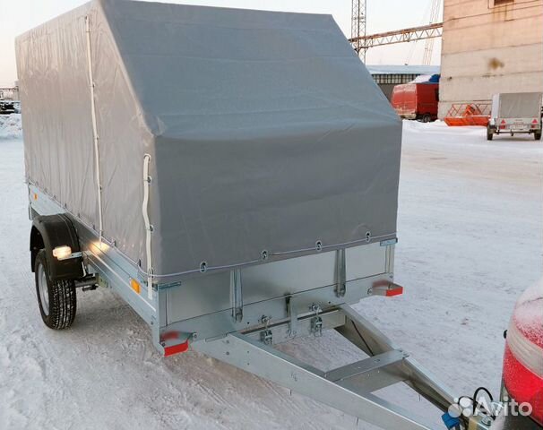 Прицеп оцинкованный 3.2х1.4 с тентом 