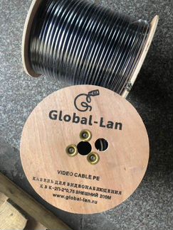 Кабель Коаксиальный квк-2П/2В 2х0.75 медь 200м