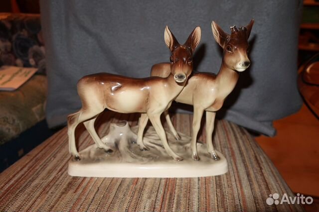 Фарфоровая статуэтка Оленята.Германия