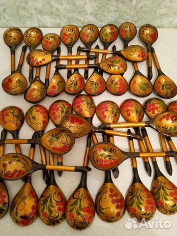 Деревянные ложки хохлома