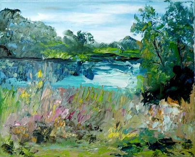 Картина «Перед дождём»,холст,масло,мастихин,24х30