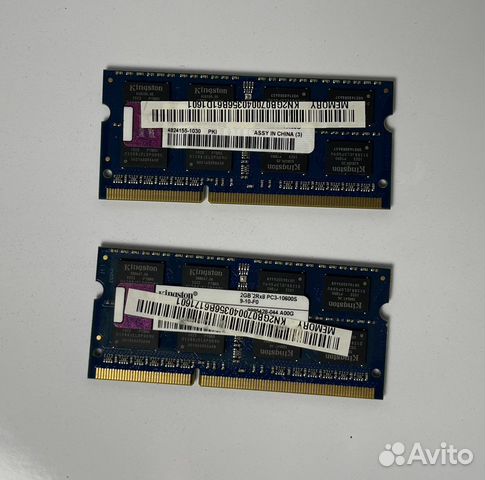 Оперативная память Kingston SO-dimm DDR3 2GB