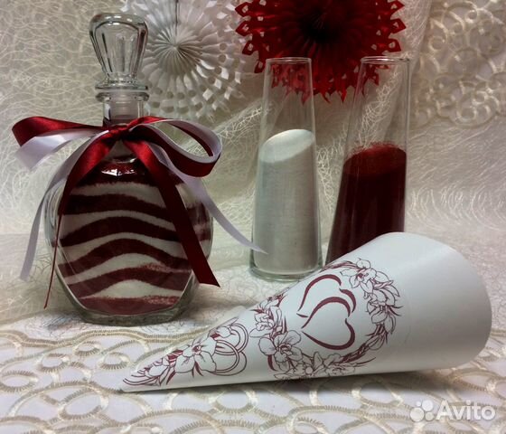 Цветной песок - песочная церемония на свадьбу