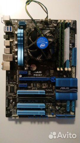 Asus P8H67 + Intel Core i3-2120 + 2x4Gb DDR3