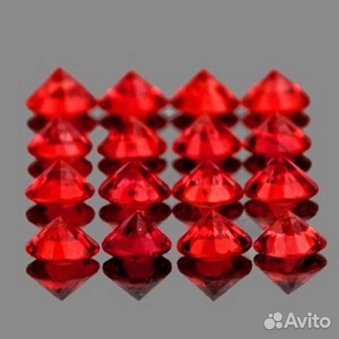 Сапфир натуральный 0,97Ct 1,25мм 100шт VVS Ceylon