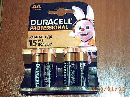 Батарейки duracell LR6-4BL Professional аа