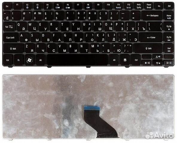 Клавиатура Acer Aspire 3810T черная (глянец)