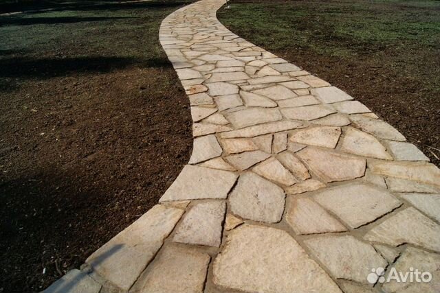 Камень природный песчаник плитняк для дорожек