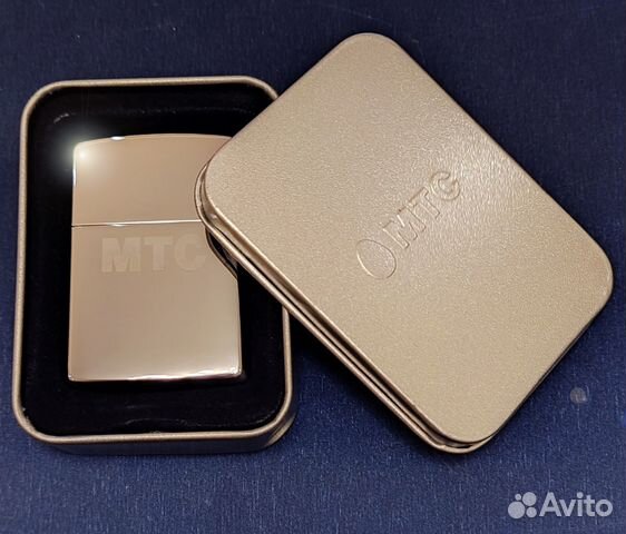 Зажигалка бензиновая рекламная МТС типа Zippo
