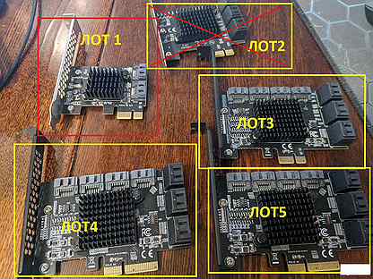 Контроллеры PCI-E - 2xsata3 6xsata3 10xsata3